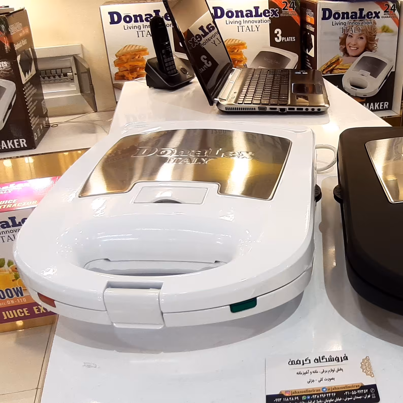 ساندویچ ساز 3 کاره دونالکس DN940 داری صفحه بزرگ گریل و اسنک و   وافل 