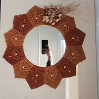 اینه مکرومه طرح خورشید قطر 25 (پس کرایه)