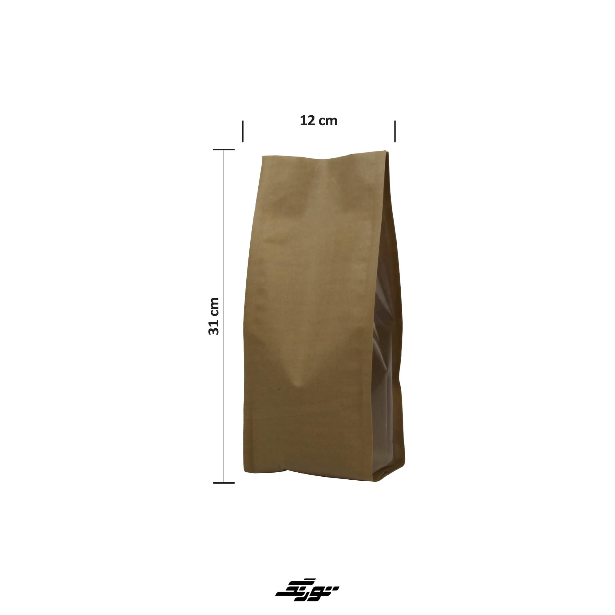 پاکت کرافت بغل پنجره دار 31x14 بسته 1 کیلویی