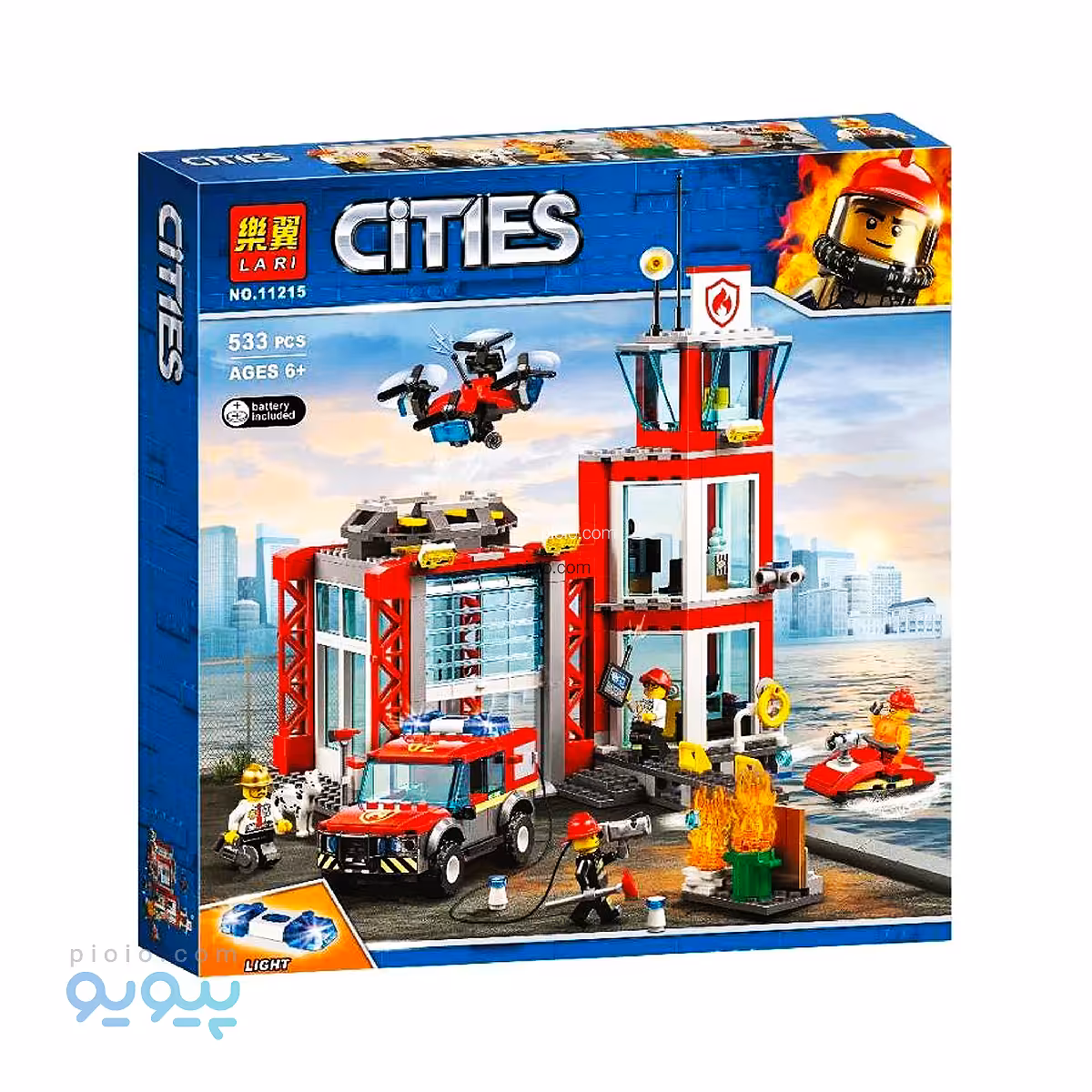 لگو مدل ایستگاه آتشنشانی کد 11215 برند LARI