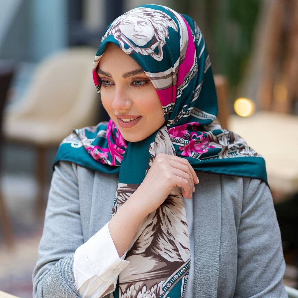 روسری ابریشم توویل وارداتی قواره 140