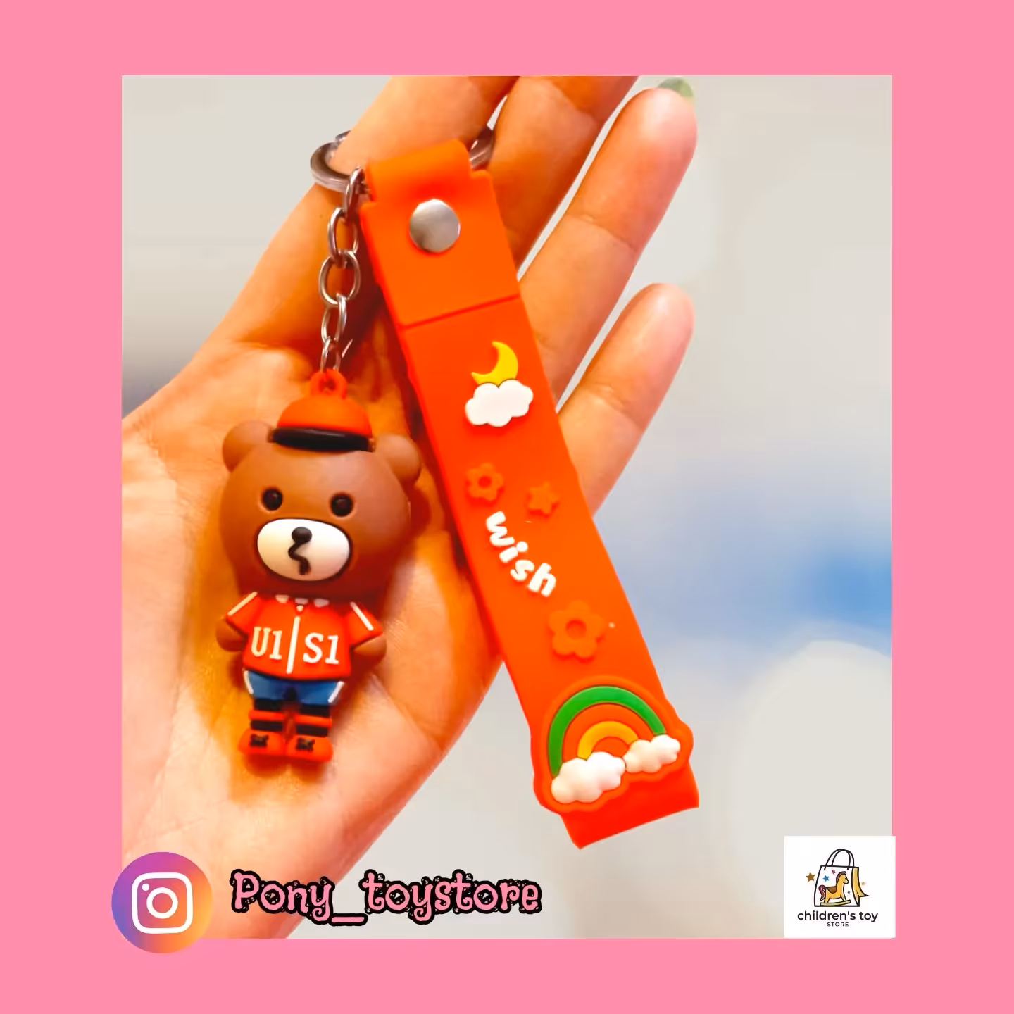 جاسوئیچی (جاکلیدی)سیلیکونی خرس کلاهدار قرمز