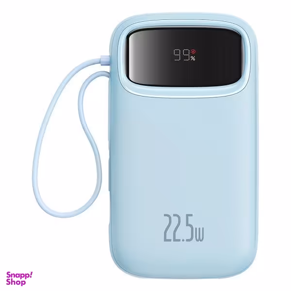 پاوربانک بیسوس مدل 22.5W QPow2 Dual Cable ظرفیت 10000 میلی آمپر ساعت