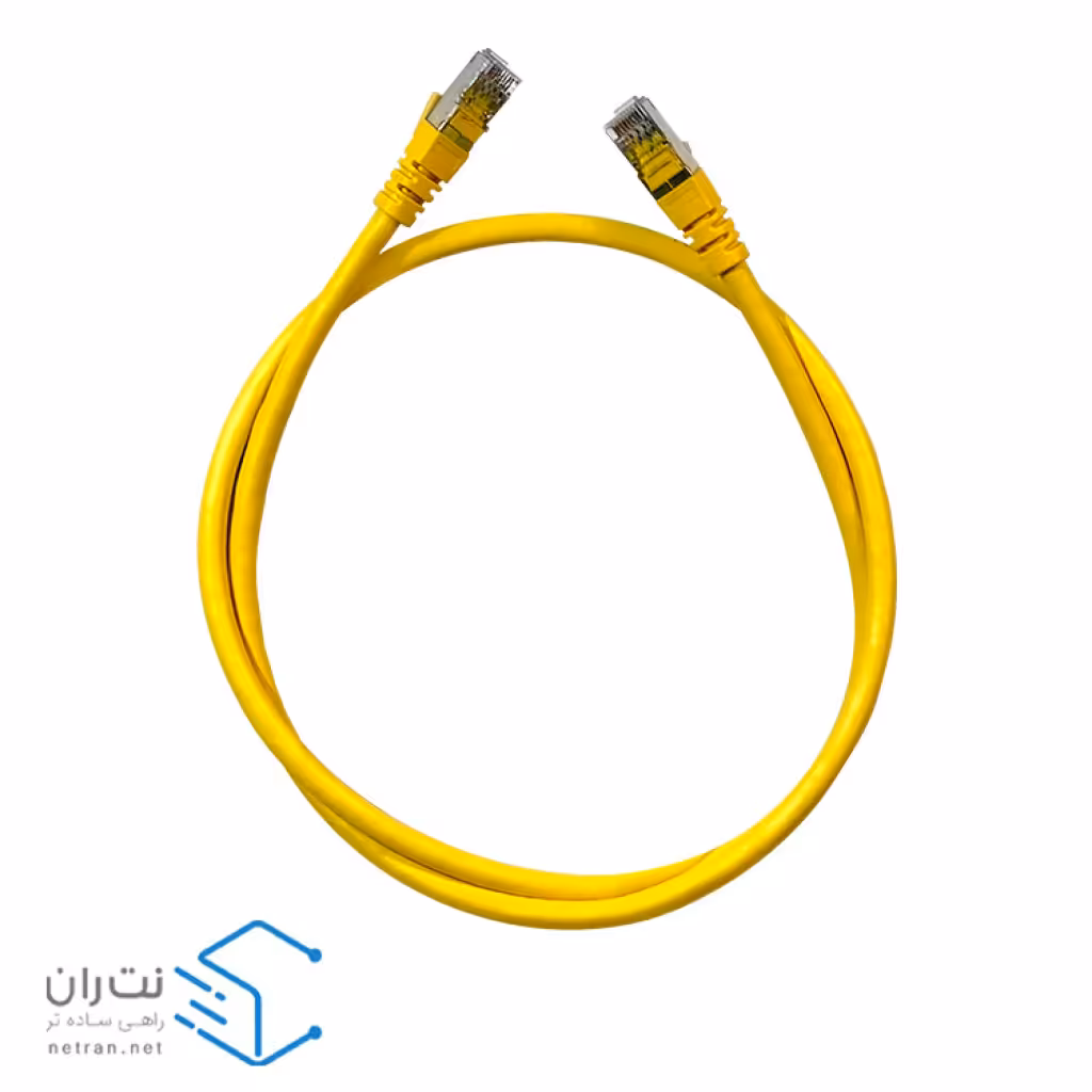 قیمت و خرید پچ کورد شبکه لگراند Cat6a SFTP روکش LSZH زرد 1 متری | نت‌ ران