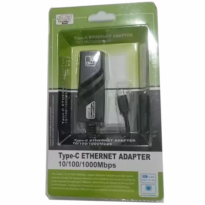 تبدیل Type-C To Lan 10/100/1000 MBPS گیگابابتی