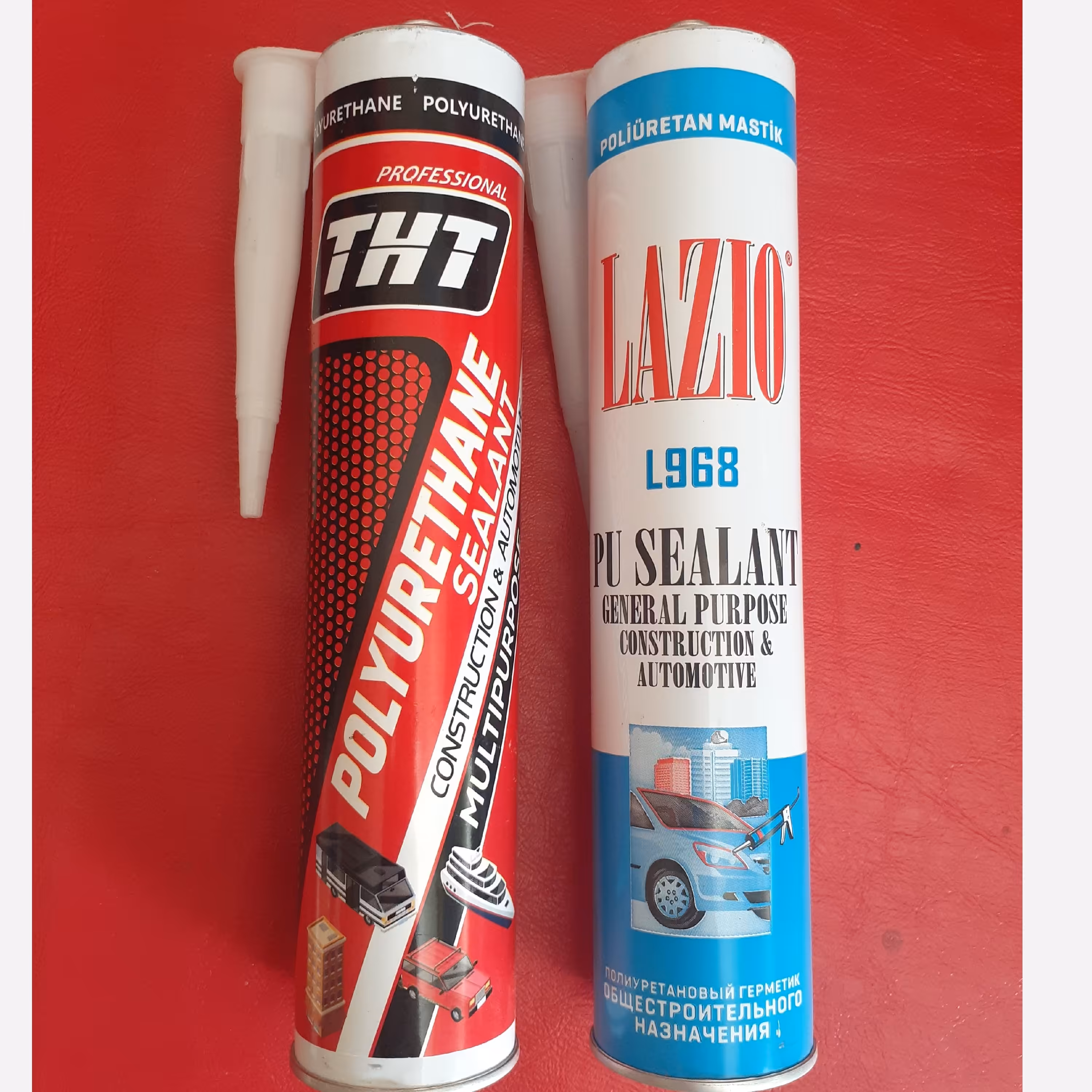 چسب درزگیر  و درزبند پلی یورتان لاستیکی طوسی polyseal 7700 pu پمپی 280 میلی لیتری