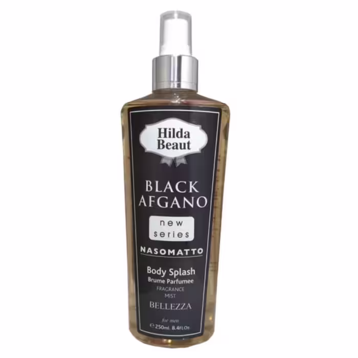 بادی اسپلش هیلدا بیوت مدل BLACK AFGANO حجم 250 میلی‌لیتر