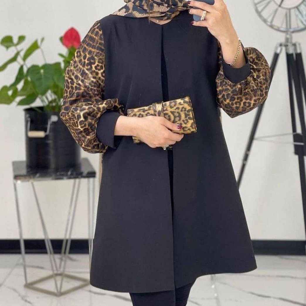 مانتو آستین پلنگی