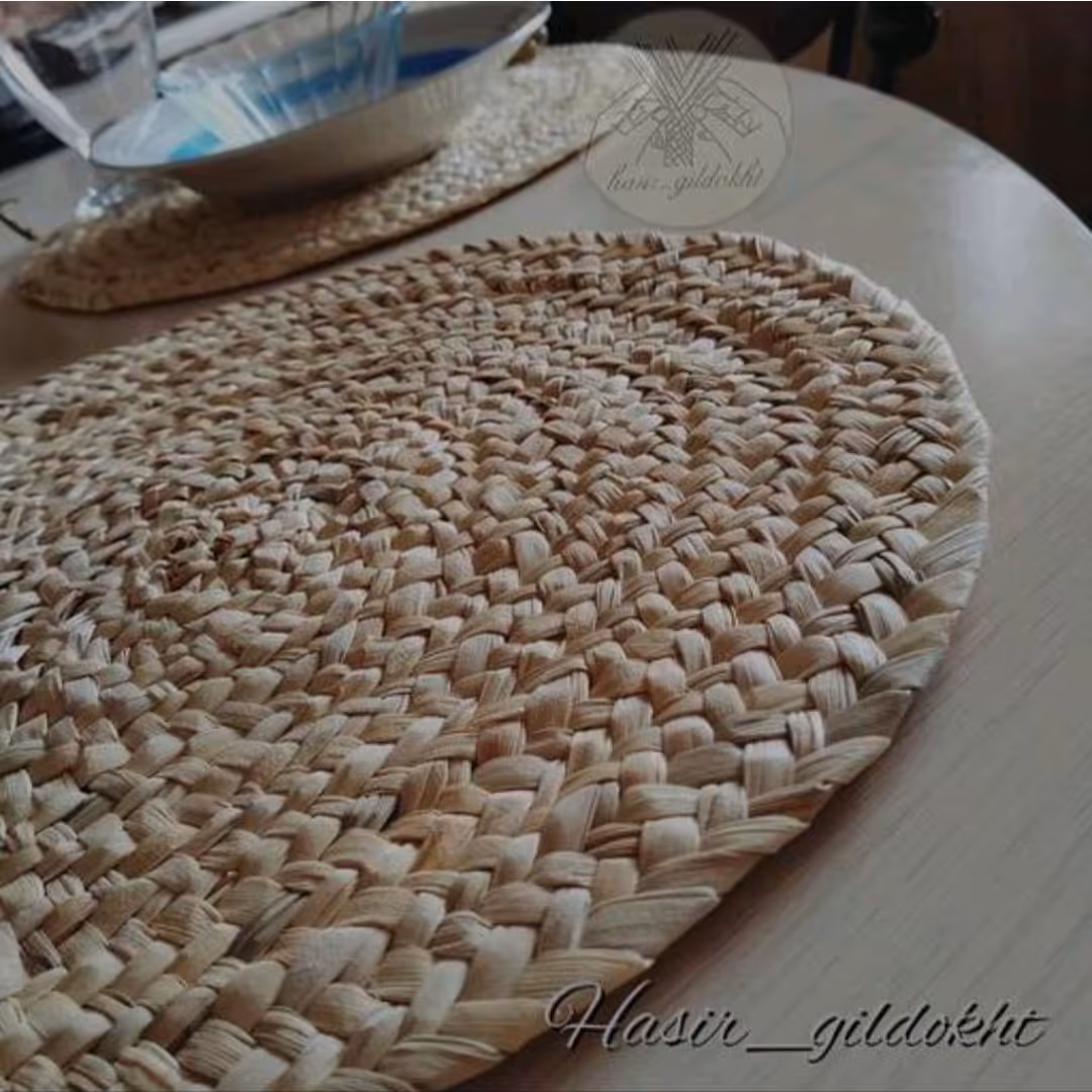 زیربشقابی حصیری بسته 10 عددی