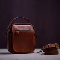 کیف دوشی چرم طبیعی مندوزا