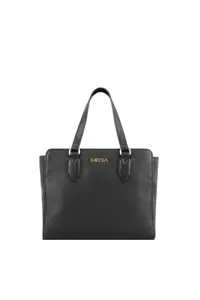 کیف شانه ای مشکی زنانه سیاه چرمی لاینا Desa