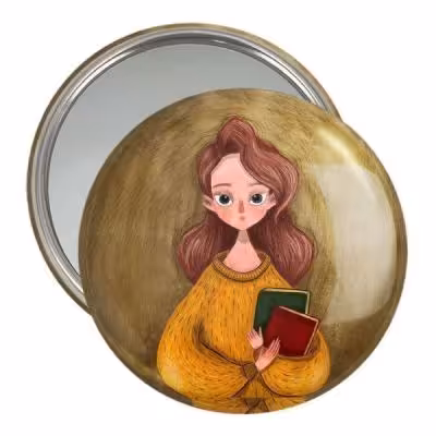 آینه جیبی خندالو مدل دخترونه کد 5488