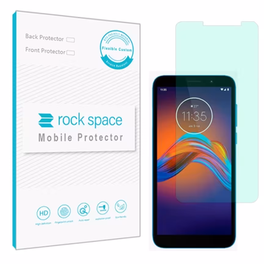 گلس موتورولا E6 Play مدل نانو هیدروژل گرین لایت برند راک اسپیس