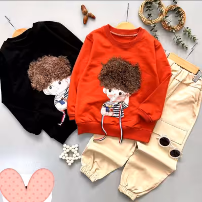 بلوز شلوار خواهر برادری مو فرفری