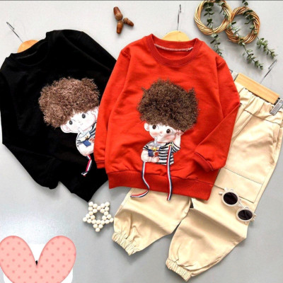 بلوز شلوار خواهر برادری مو فرفری