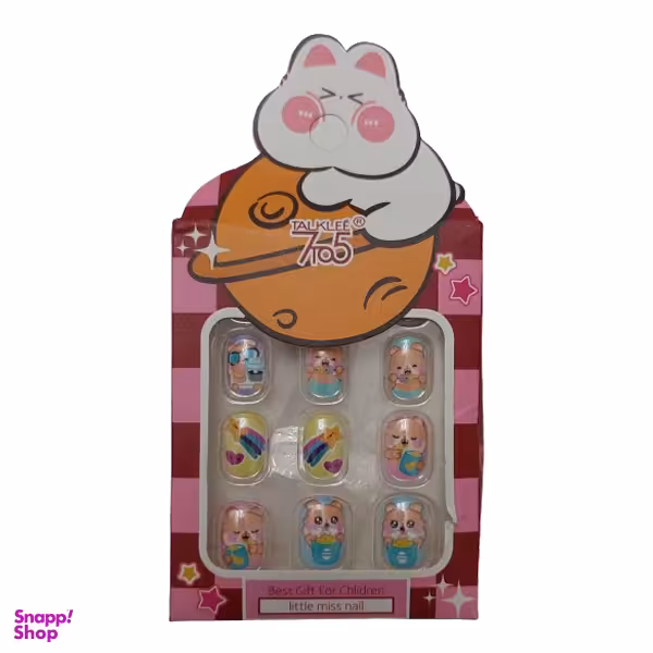 ناخن مصنوعی دخترانه مدل 010 بسته 12 عددی