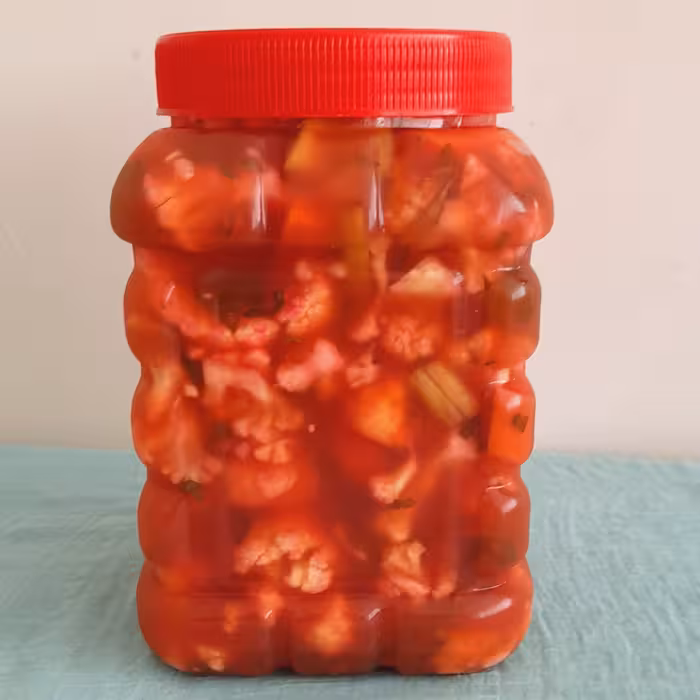 ترشی مشهدی .سالادفصل .خونگی دربسته بندی(1،500)گرم