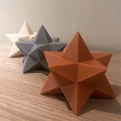 شمع طرح ستاره کد(2057)