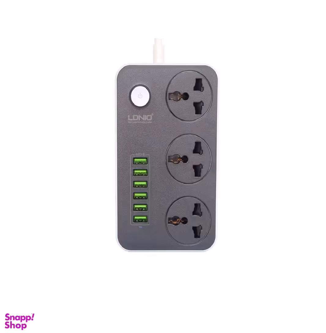 شارژر USB و چند راهی برق الدینیو مدل SC3604