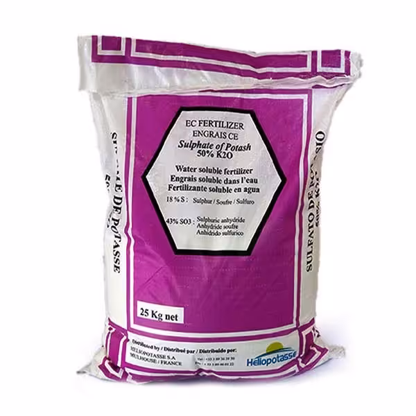 کود سولفات پتاسیم 25 کیلویی هلیوپتاس فرانسه