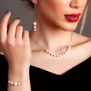 سرویس مروارید تمام استیل آبکاری شده