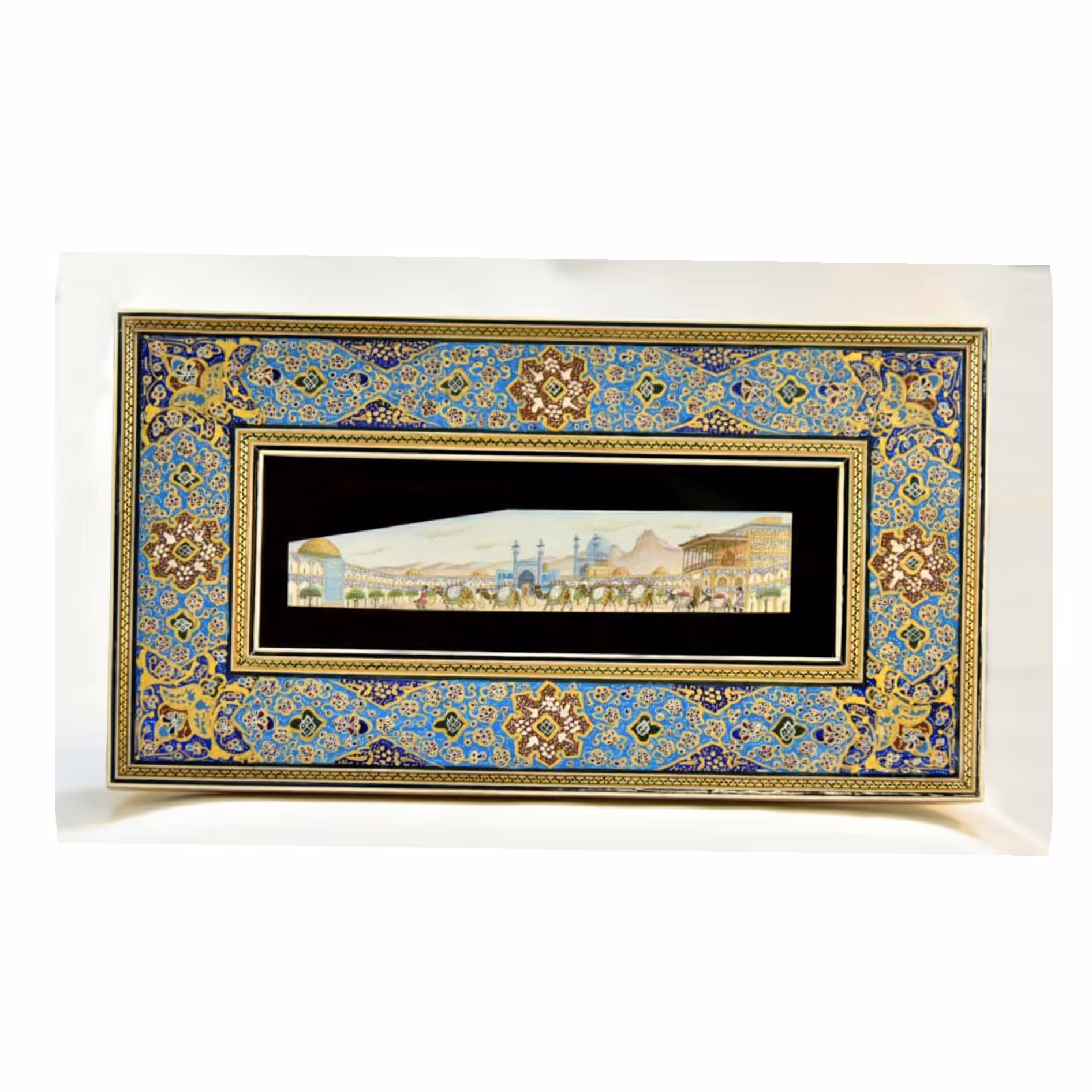 قاب خاتم مینیاتور روی استخوان