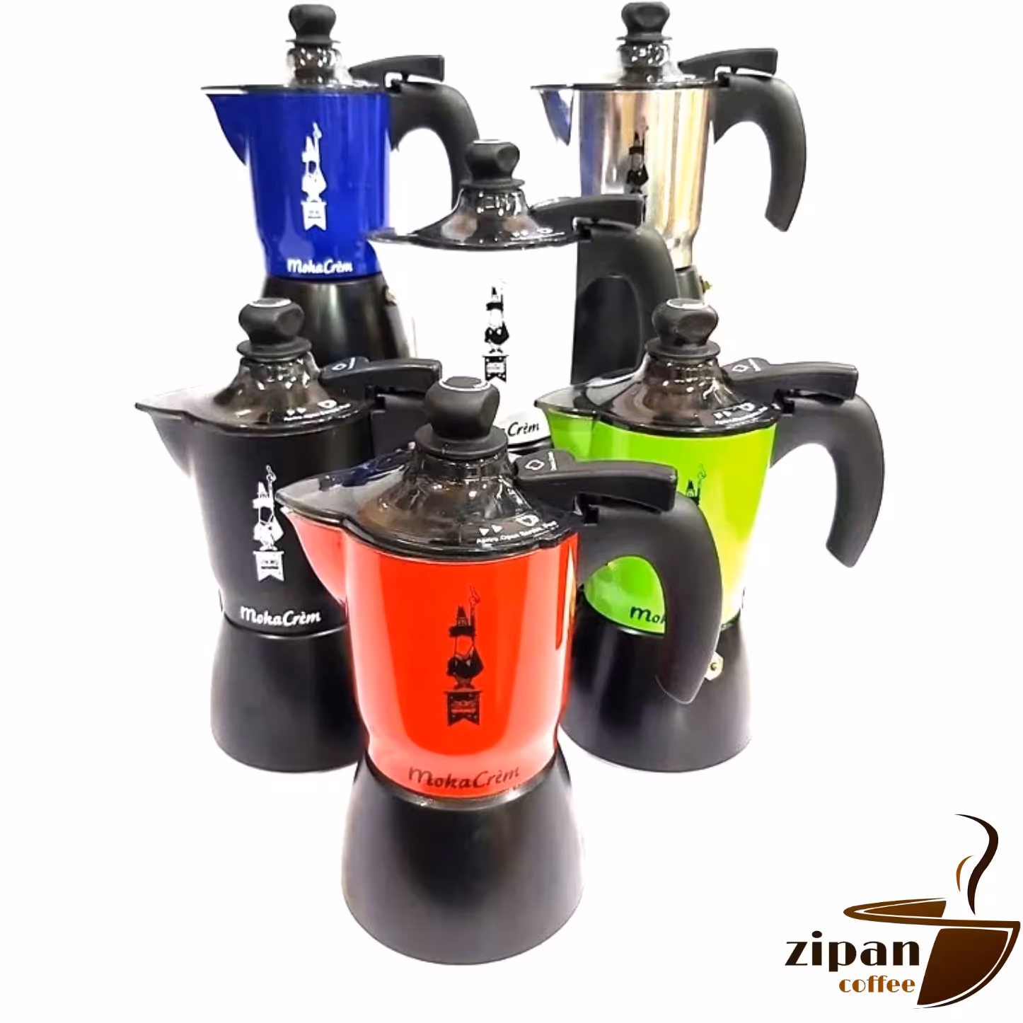 قهوه ساز موکاکرم قهوه جوش روگازی 3 کاپ جنس آلومینیوم 