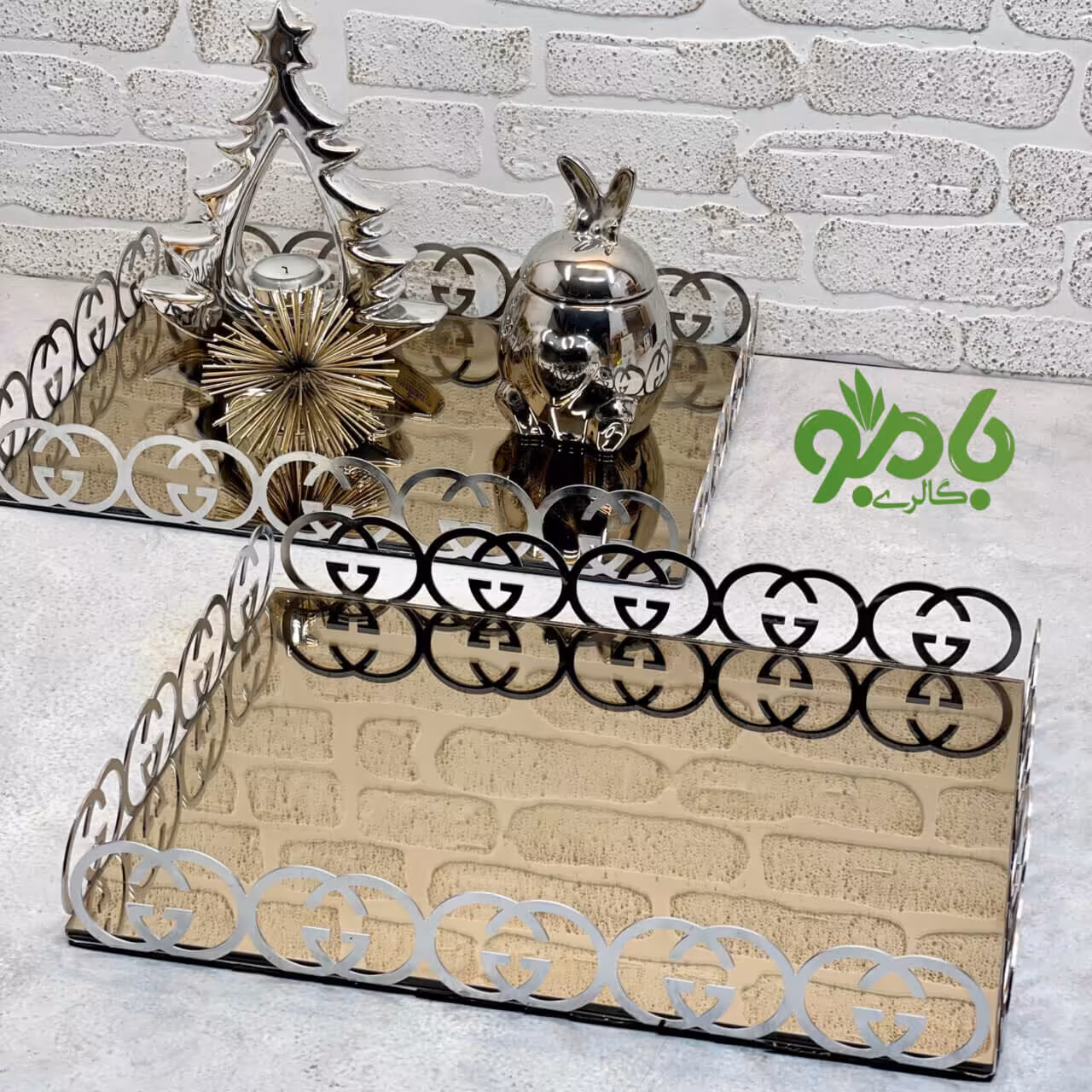 سینی آینه ای گوچی