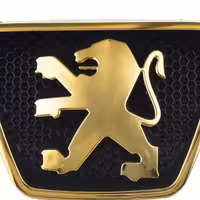 آرم جلو پنجره پژو پارس اسپرت رنگ طلایی 