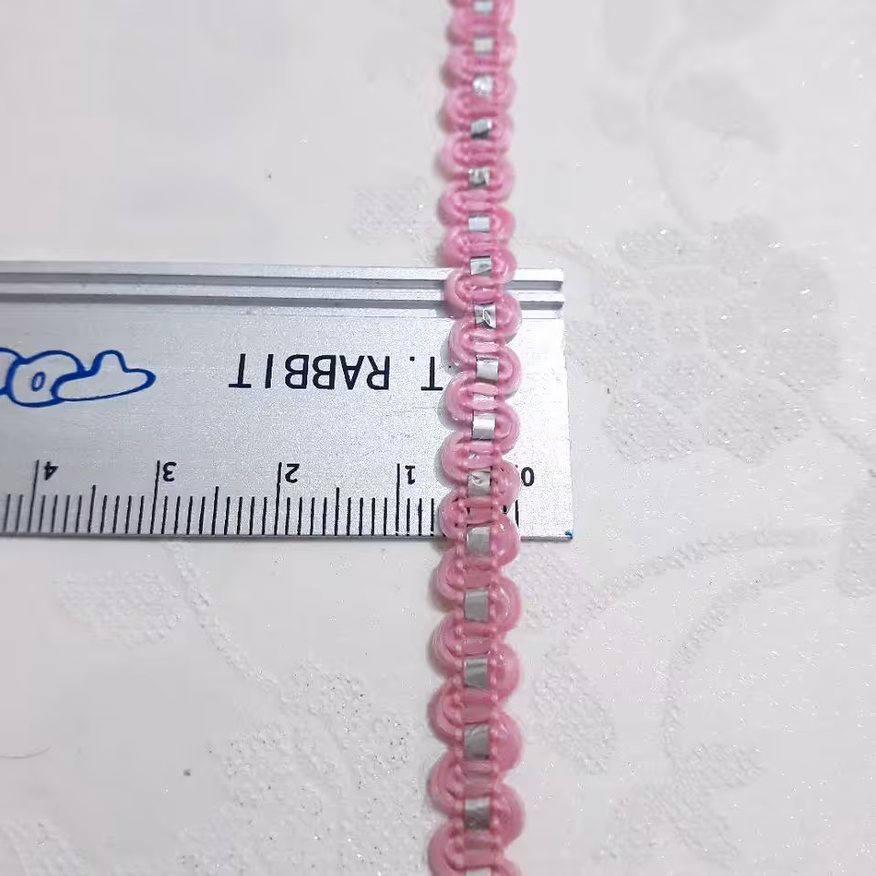 نوار صورتی تزیینی(قیمت برای یک متر)