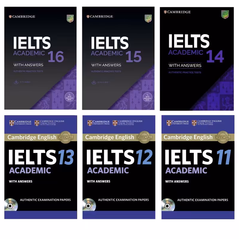 کتاب IELTS Cambridge 11 - 16 Academic اثر جمعی از نویسندگان انتشارات کمبریج 6جلدی