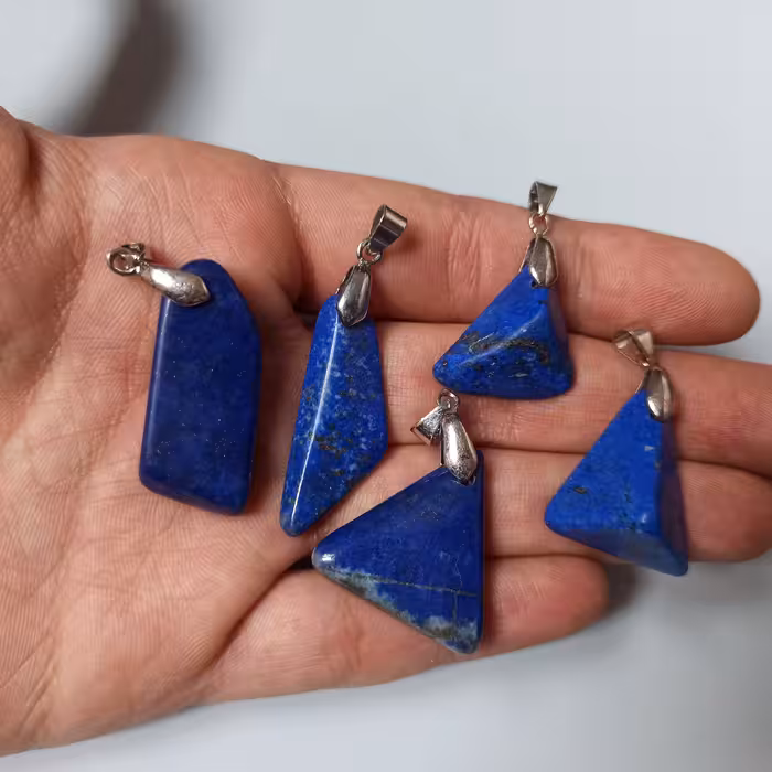 گردنبند لاجورد طبیعی افغانستان  N-LP1