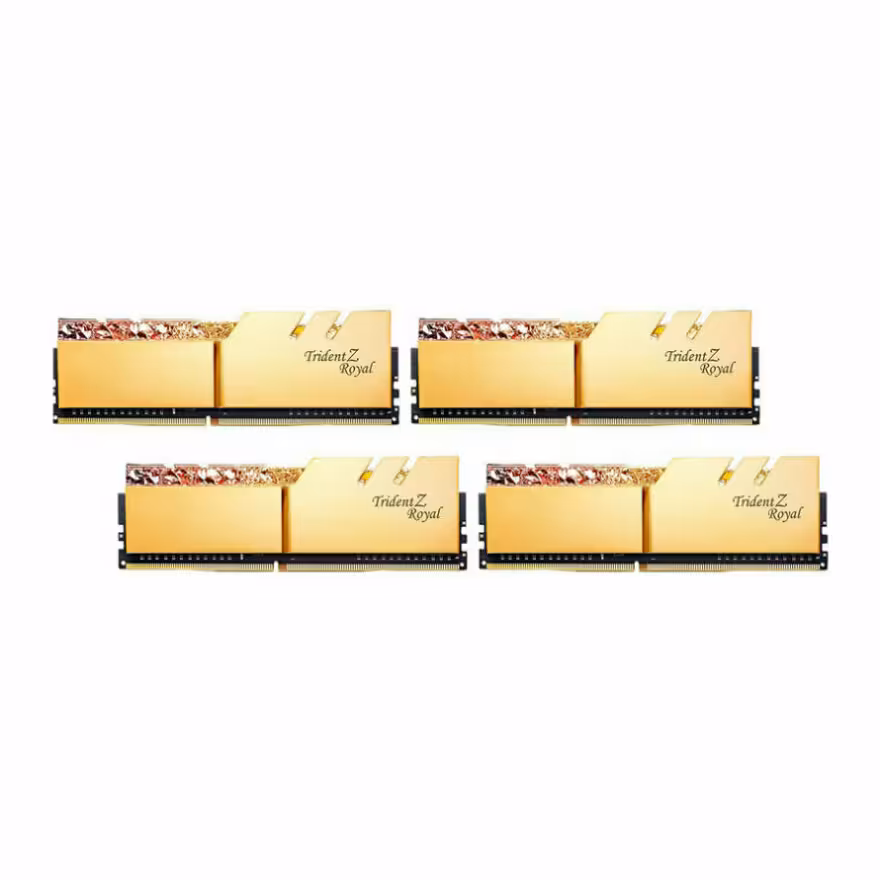 رم جی اسکیل Trident Z Royal Gold 32GB 8GBx4 3200MHz CL16