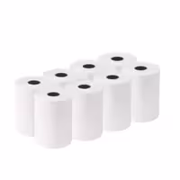 کاغذ رول حرارتی دستگاه کارتخوان چاپ مشکی 18متری بسه بندی 10تایی