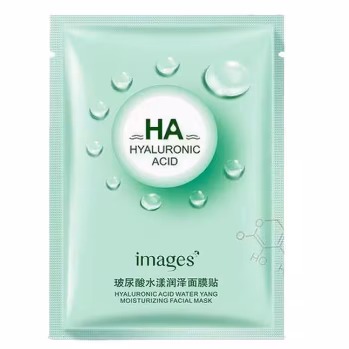 ماسک ورقه ای آبرسان و روشن کننده هیالورونیک اسید سبز  ایمیجز لیانا شاپ