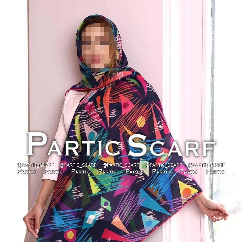 روسری نخی رنگی رنگی