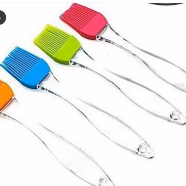 قلمو  سیلیکونی  20 سانتی دسته شفاف