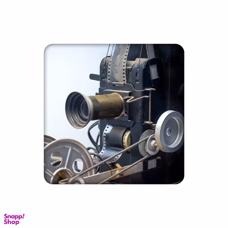 زیرلیوانی طرح دوربین فیلم برداری قدیمی کد 3525674