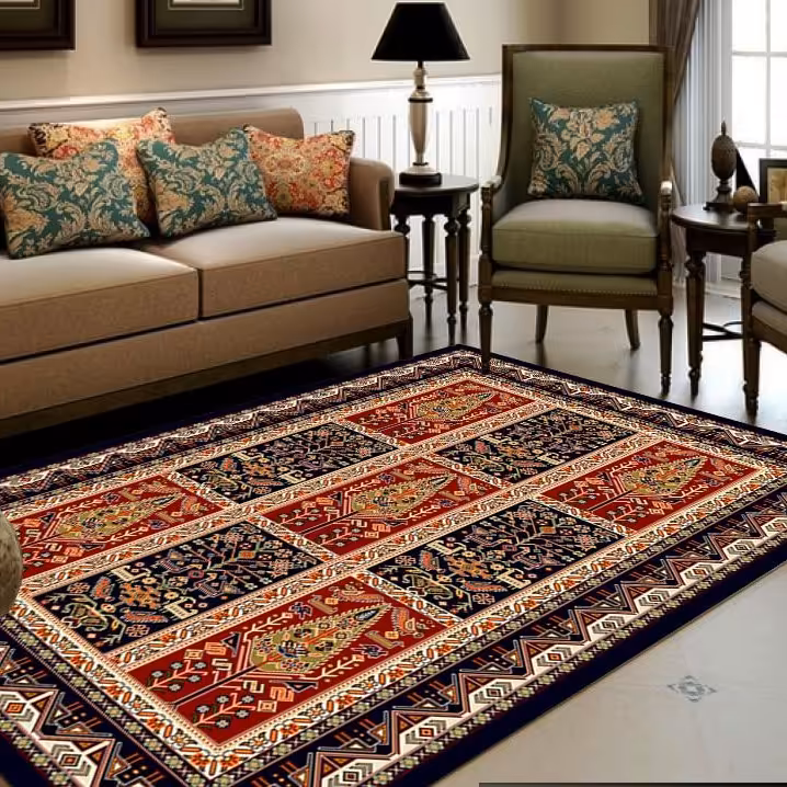 کاور فرش و روفرشی کشدار طرح سنتی جذاب 12 متری با بهترین کیفیت و چاپ کد 1146