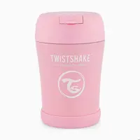 فلاسک غذای استیل 350 میل صورتی تویست شیک twistshake