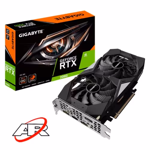 کارت گرافیک گیگابایت مدل RTX 2060 OC 6GB