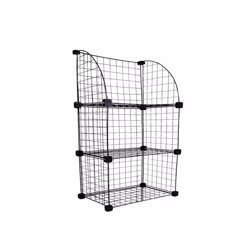 ست قفسه مشبک مدل هلالی سه طبقه در یک ردیف 48x32(ارسال پس کرایه و به عهده مشتری)