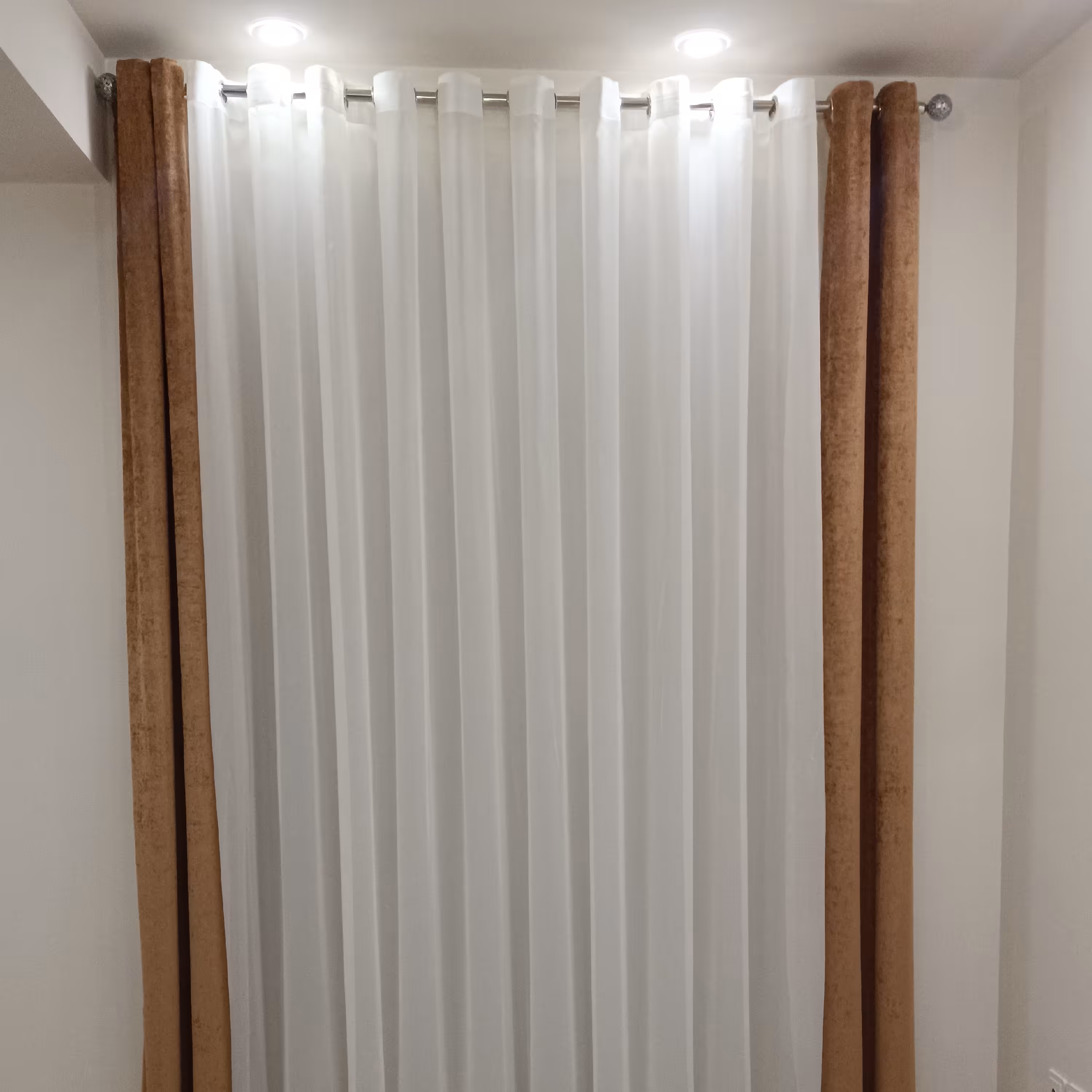 پرده پذیرایی ساده شیک حریر دوطرف شانل قیمت مناسب