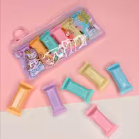 ماژیک علامت زن فانتزی هایلایتر  شکلات رنگی 6 عددی 