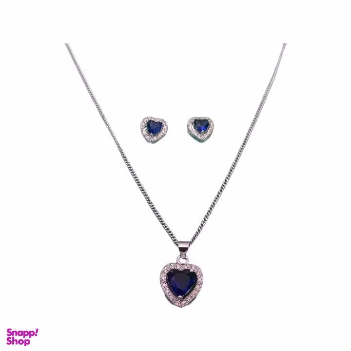 نیم ست زنانه مدل قلب کریستال