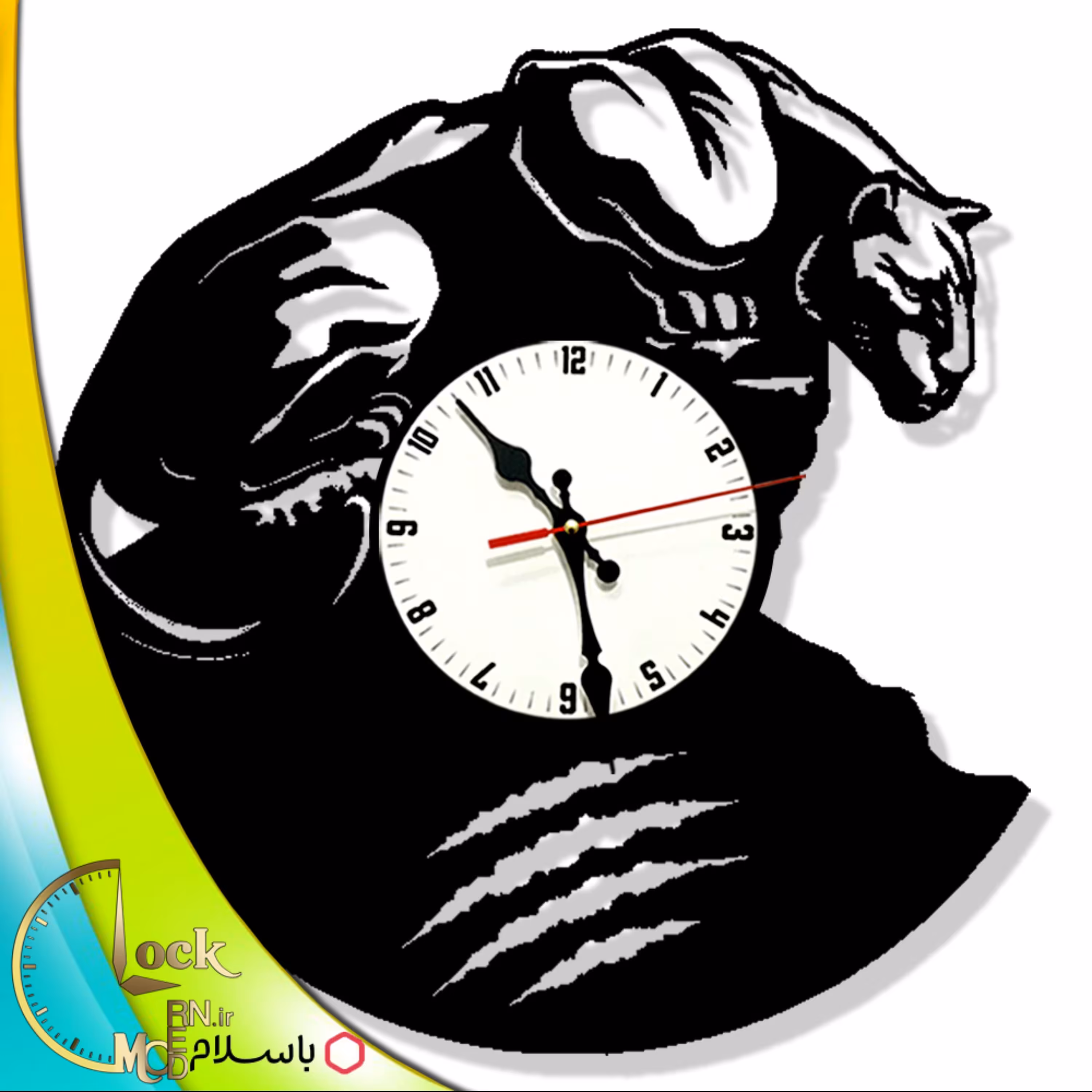 ساعت دیواری طرح ببر کد 797 (پس کرایه)