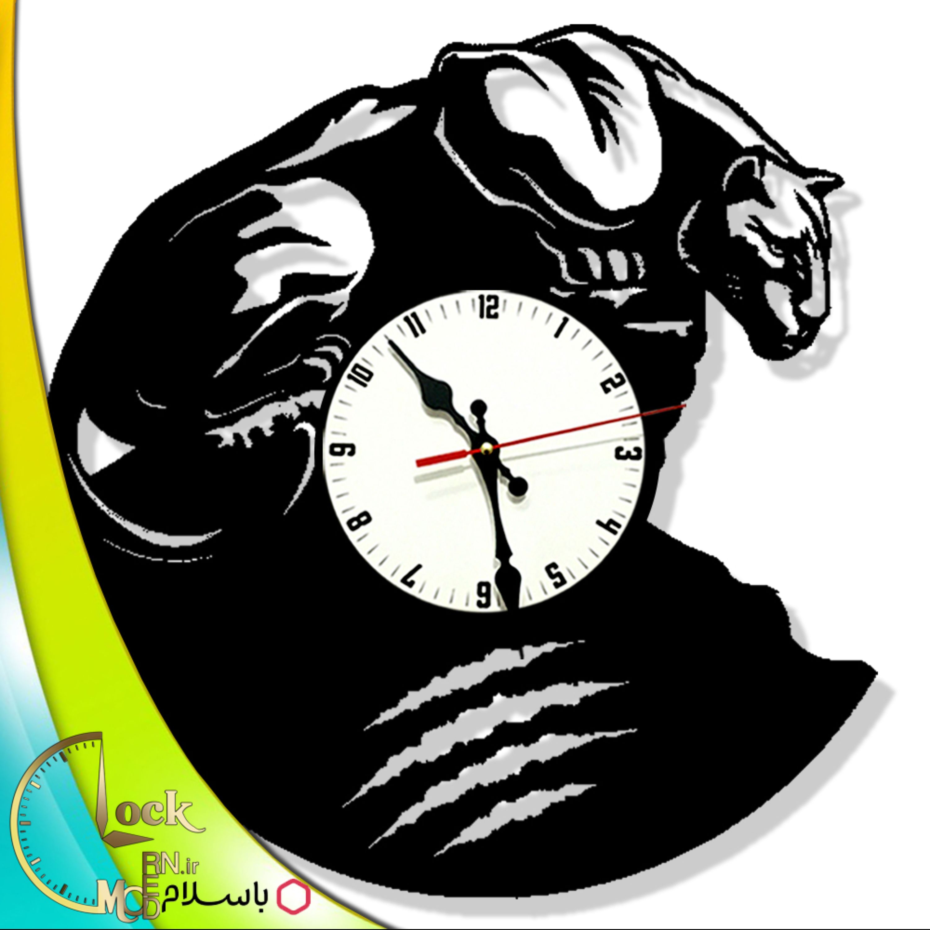 ساعت دیواری طرح ببر کد 797 (پس کرایه)