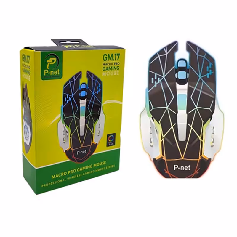 ماوس گیمینگ بی سیم شارژی پی نت P-Net Gm-17
