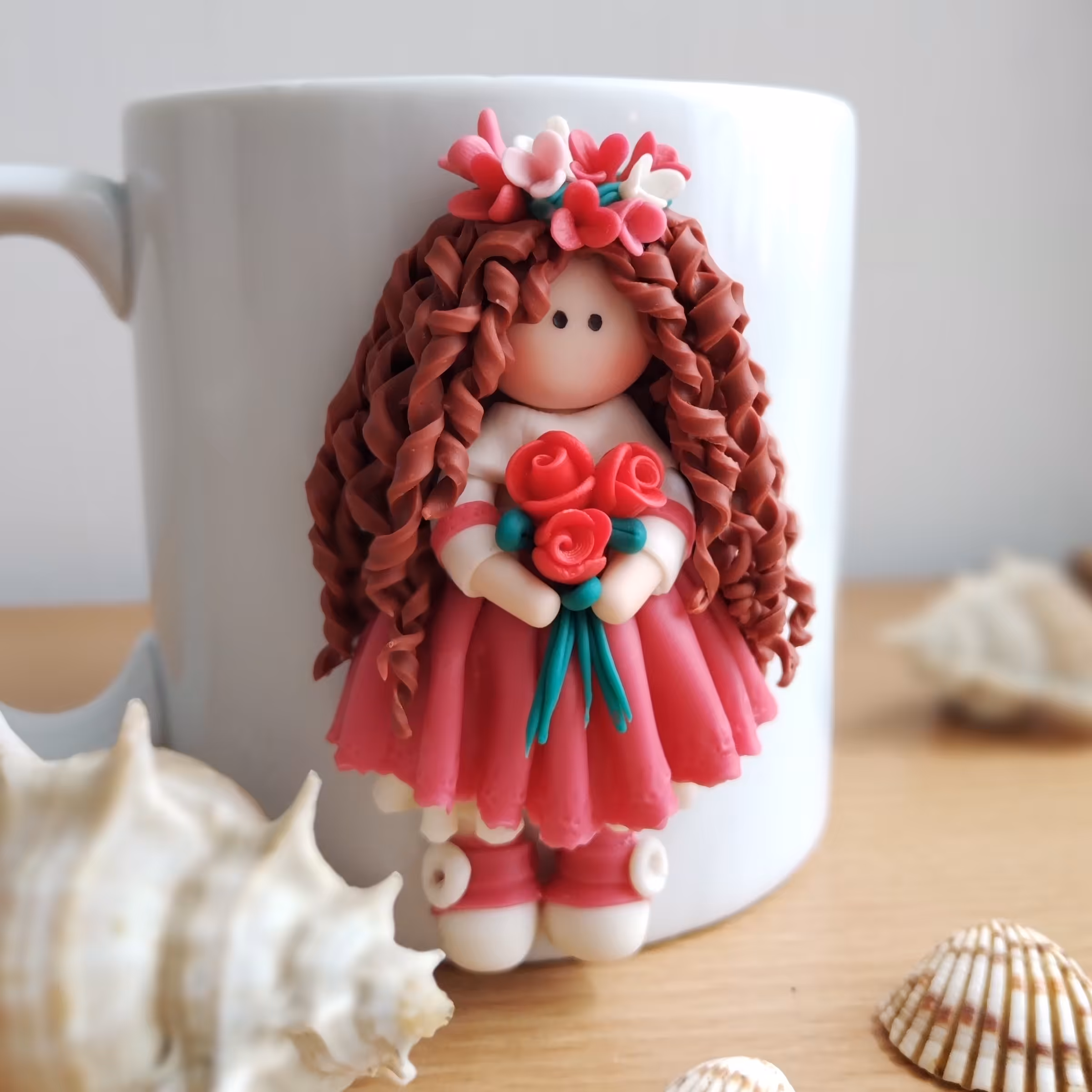 ماگ عروسکی خمیر چینی 