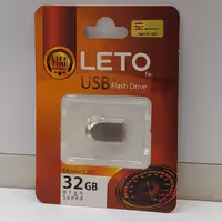 فلش مدل L20 lETOظرفیت 32GB بدنه فلزی سرعت USB 2.0 دارای گارانتی 